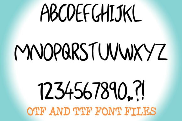Casual Handwriting Font - Preview 1