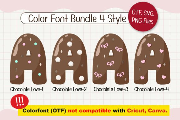 Chocolate Love Font PNG with transparent background - Preview 1