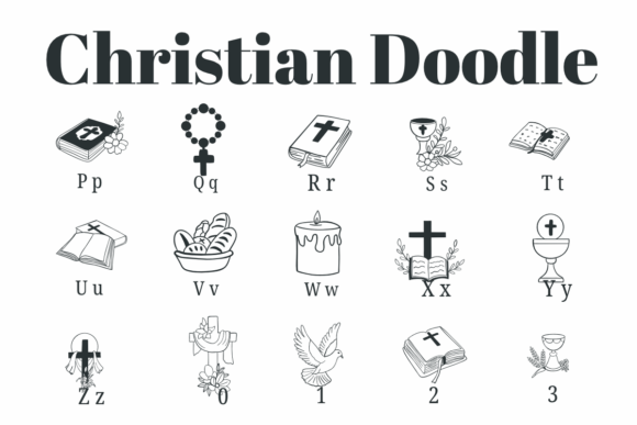 Christian Doodle Font - Preview 2