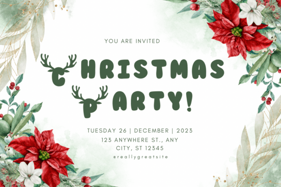Christmas Cute Deer Font PNG with transparent background - Preview 4