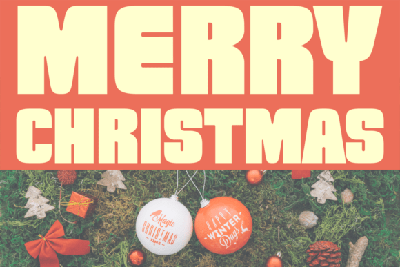 Christmas to Bold Font PNG with transparent background - Preview 3