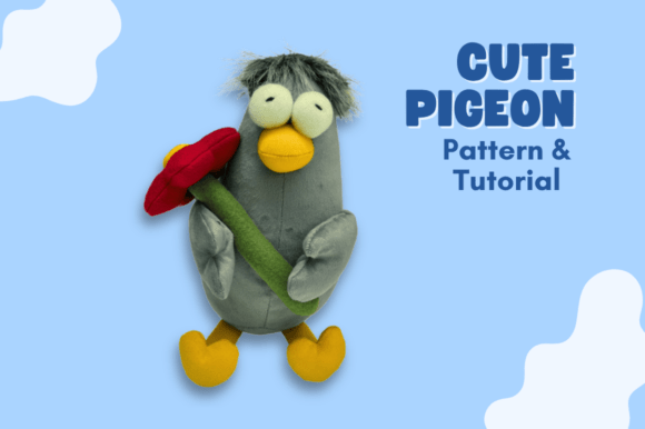 Chubby Romantic Bird PDF Sewing Template