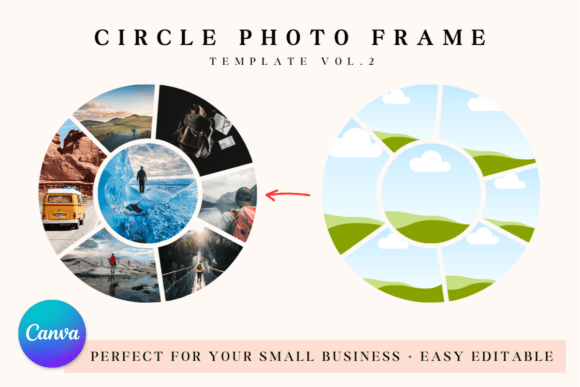 Circle Photo Frame Template Vol. 2