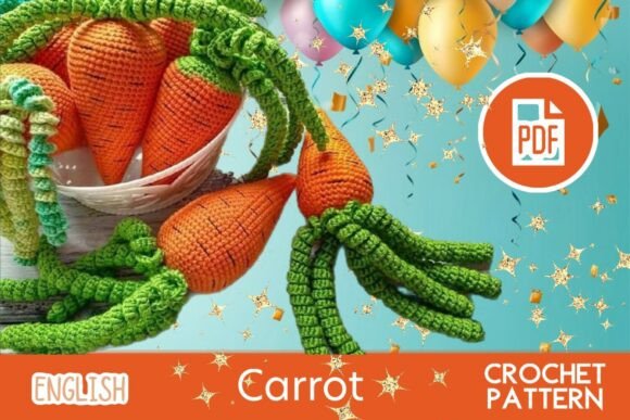 Crochet Carrot Toy / Amigurumi PDF