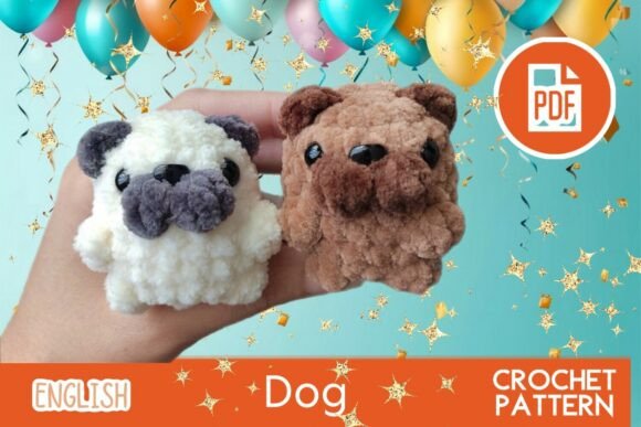 Dog Crochet Keychain / Amigurumi PDF