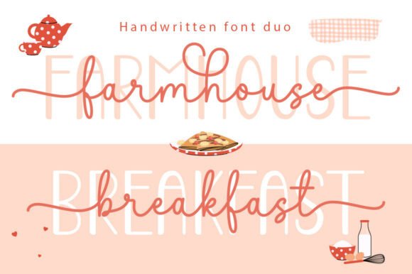 Farmhouse Breakfast Duo Fonts
