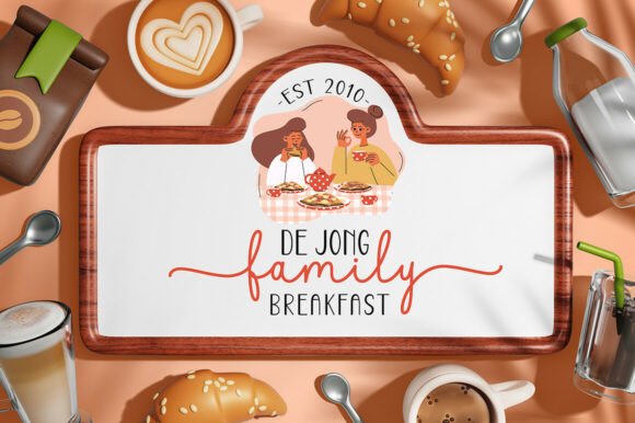 Farmhouse Breakfast Duo Font PNG with transparent background - Preview 3