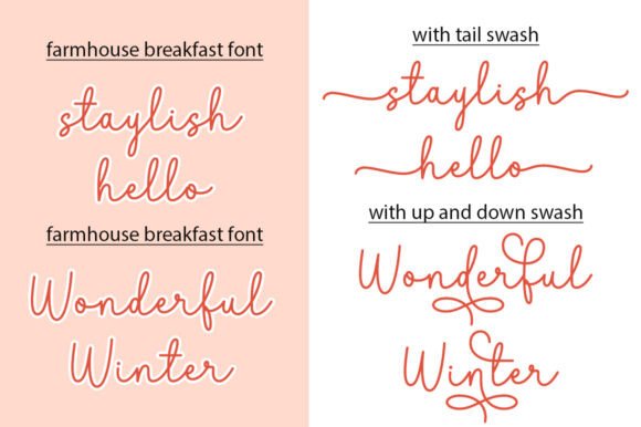 Farmhouse Breakfast Duo Font - Preview 5