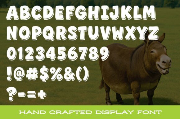 Fat Donkey Font - Preview 1