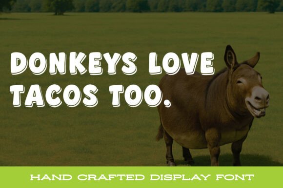 Fat Donkey Font - Preview 2
