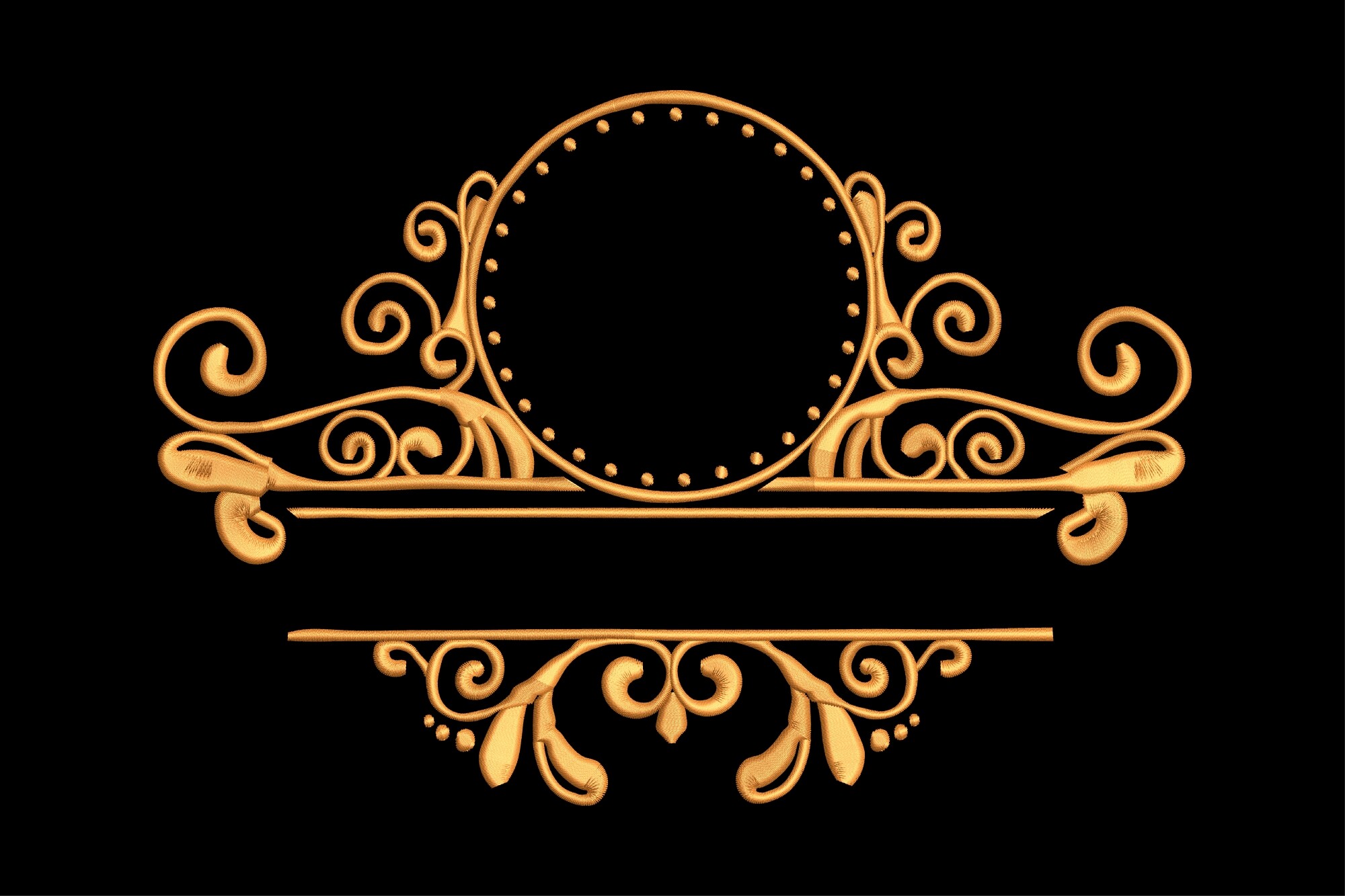 Floral Monogram Frame