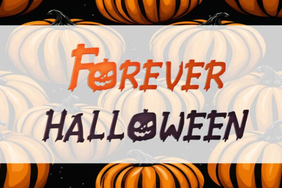 Forever Halloween Font PNG with transparent background - Preview 1
