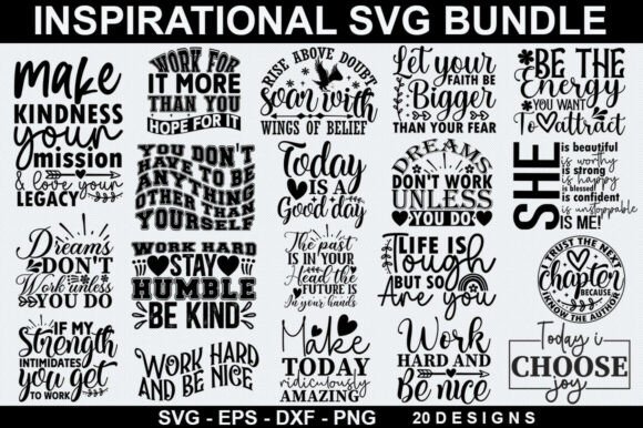 Inspirational SVG Bundle Graphic by Getypes Studio · Creative Fabrica