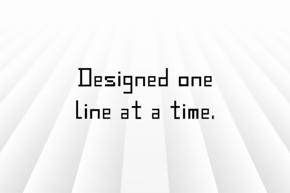 Line by Line Font PNG with transparent background - Preview 2