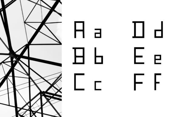 Line by Line Font PNG with transparent background - Preview 3