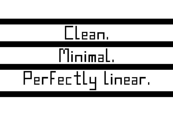 Line by Line Font PNG with transparent background - Preview 5