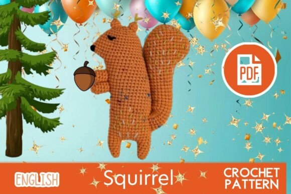 Little Squirrel Toy / Amigurumi PDF