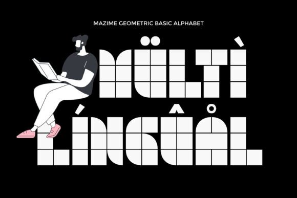 Mazime Font PNG with transparent background - Preview 3