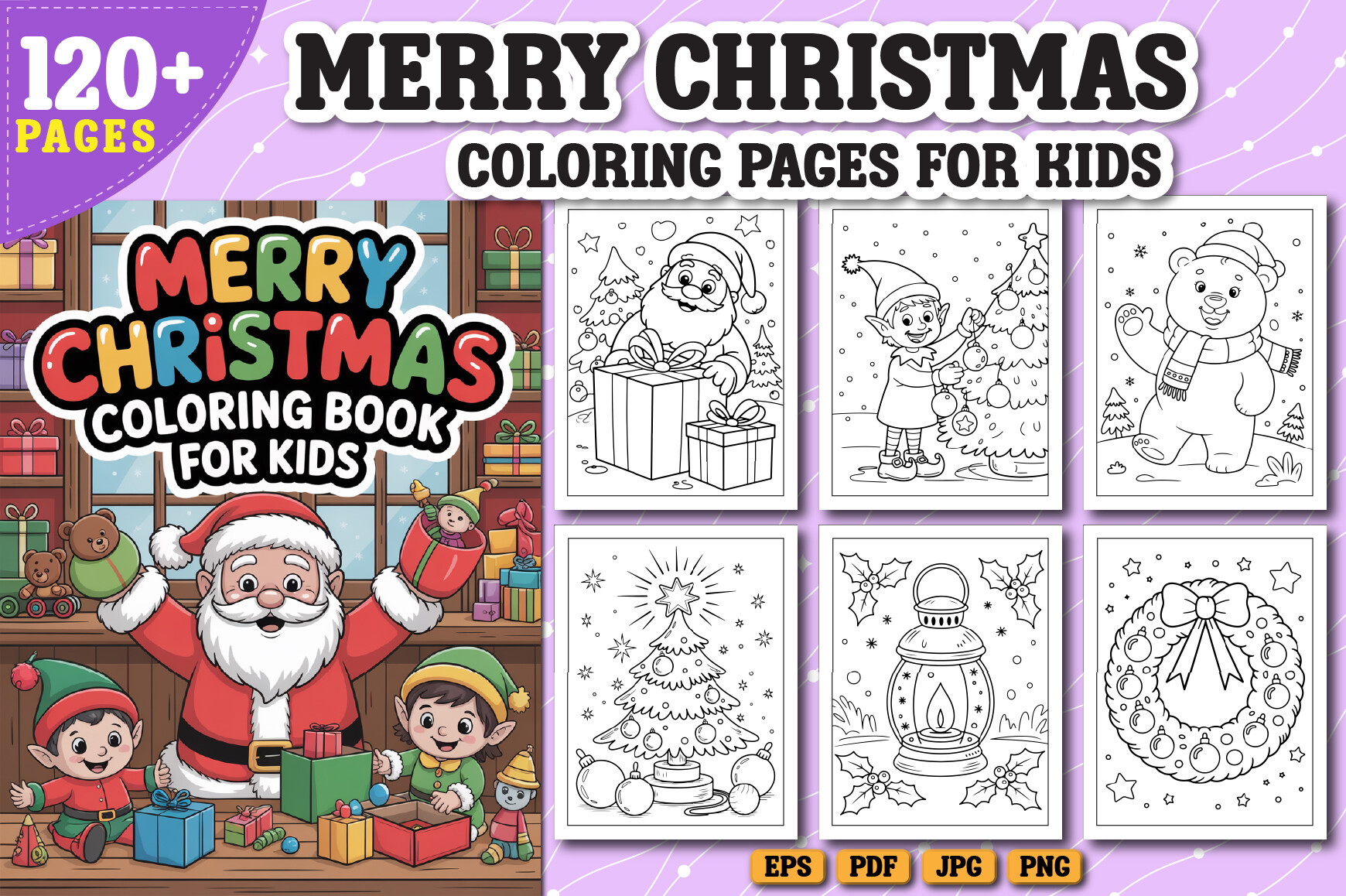 Merry Christmas Coloring Book for Kids