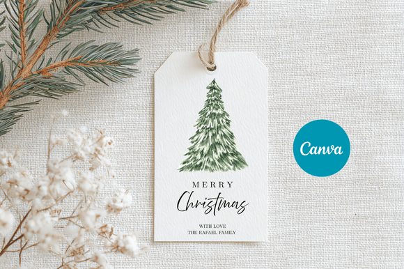 Merry Christmas Gift Tag Template