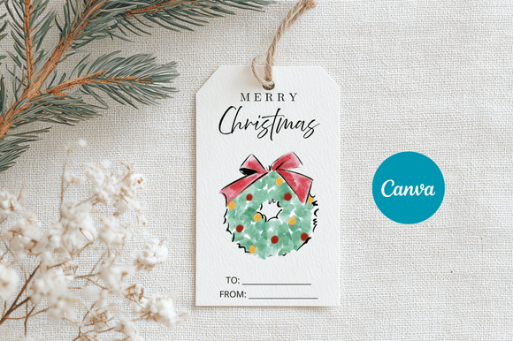 Merry Christmas Gift Tag Template