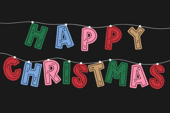 Merry Ginger Font PNG with transparent background - Preview 3