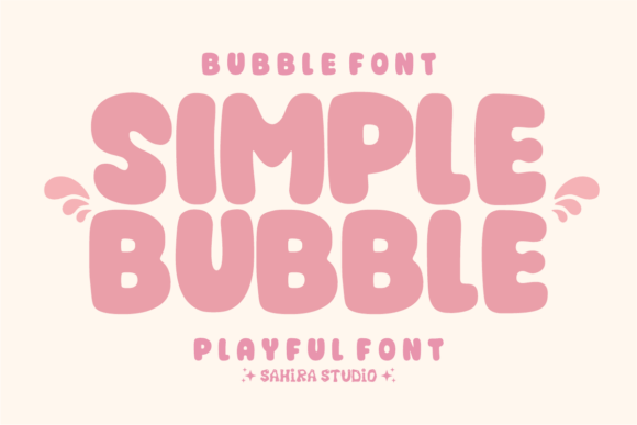 Slow Bubble Font PNG with transparent background - Preview 1