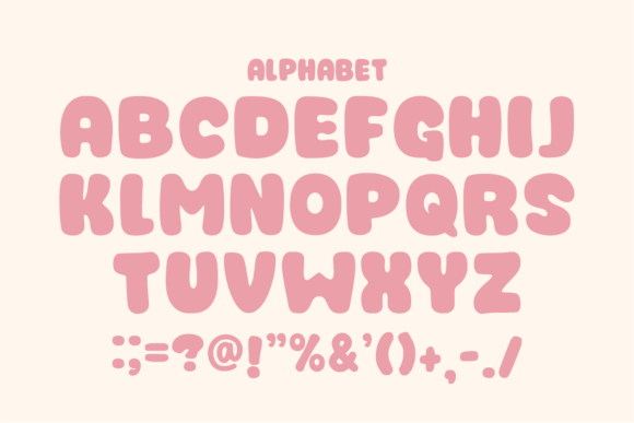 Slow Bubble Font PNG with transparent background - Preview 3