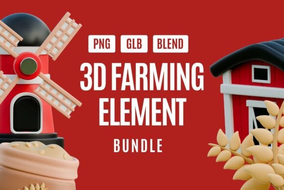 3D Agriculture Tools Collection Grafica Oggetti 3D Di Letterara Colony