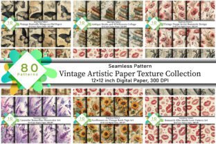 80 Vintage Artistic Paper Texture