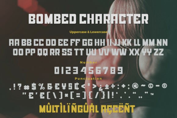 Bombed Font - Preview 5