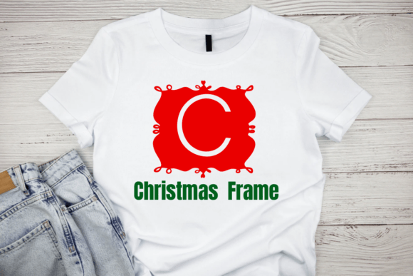 Christmas Frame Font PNG with transparent background - Preview 4