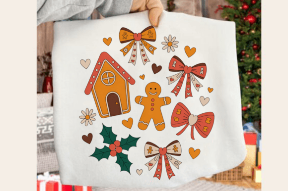 Christmas Gingerbread Coquette Png Desig Graphics