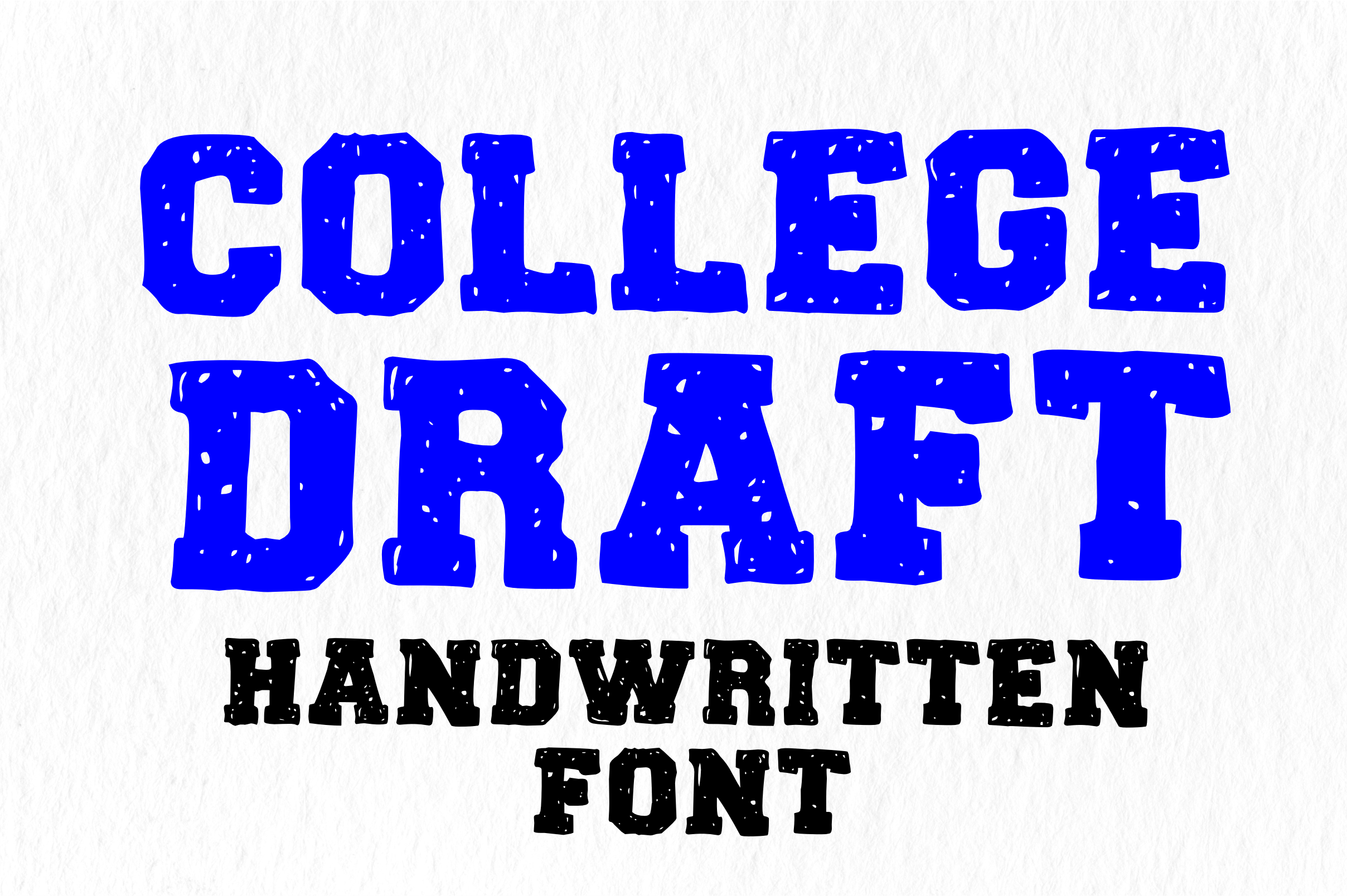 College Draft preview, slab serif