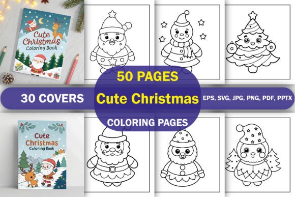 Cute Christmas Coloring Books