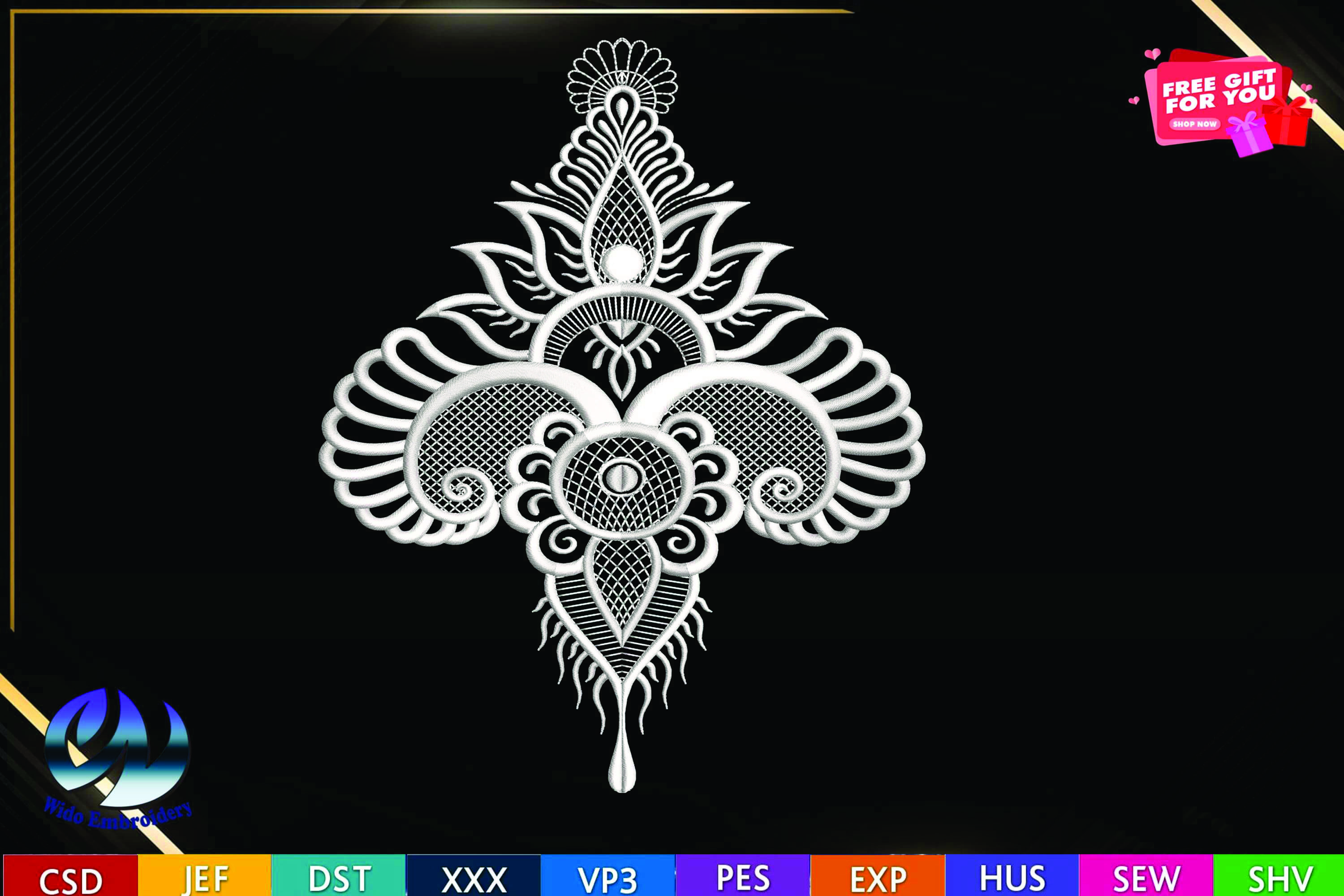 FSL Ornament Embroidery Design