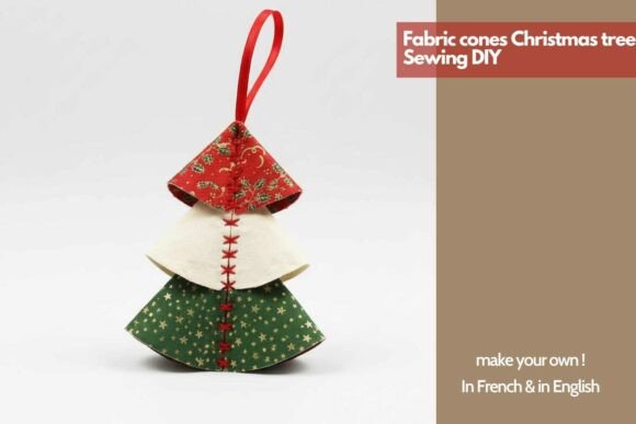 Fabric Cones Christmas Tree DIY