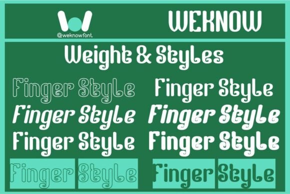 Finger Style Font - Preview 6