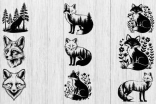 Fox Svg Bundle, Fox Silhouette, Fox Head