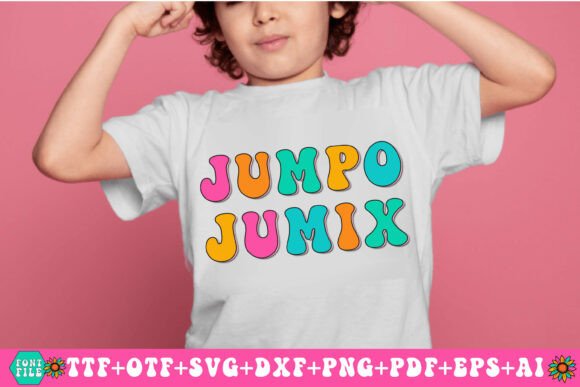 Jumpo Jumix Font PNG with transparent background - Preview 3