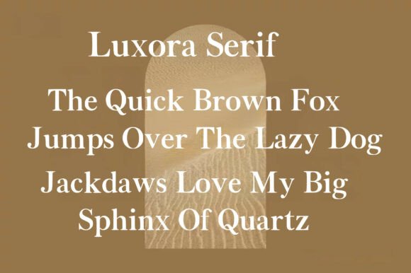 Luxora Serif Font PNG with transparent background - Preview 2