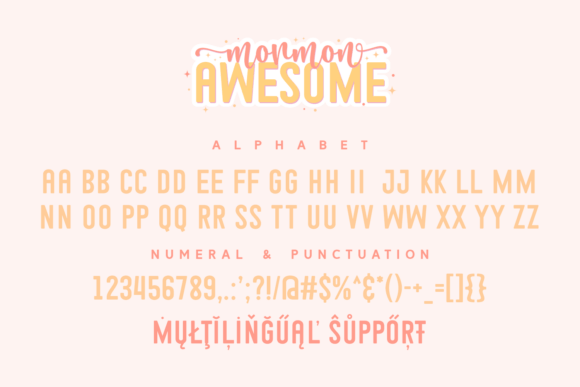 Mormon Awesome Duo Font PNG with transparent background - Preview 6