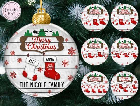 Personalized Family Christmas Ornament