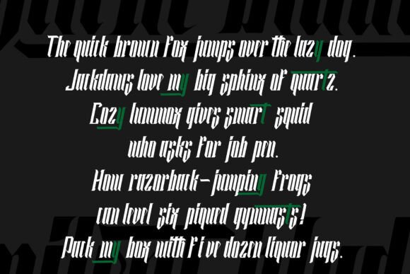 Silent Blade Font PNG with transparent background - Preview 6