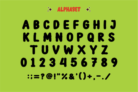 Baby Grinch Font PNG with transparent background - Preview 3