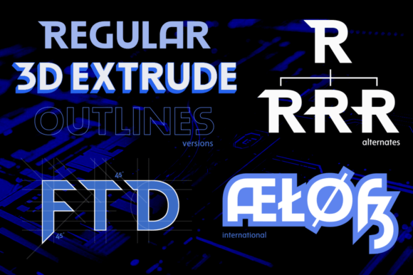 Blast Dragon Font - Preview 2