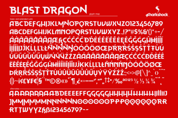 Blast Dragon Font - Preview 3