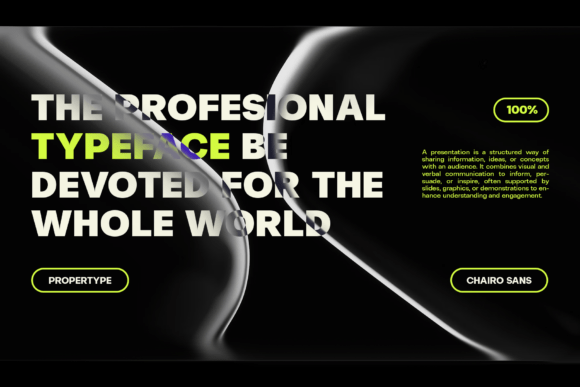 Chairo Sans Font - Preview 2