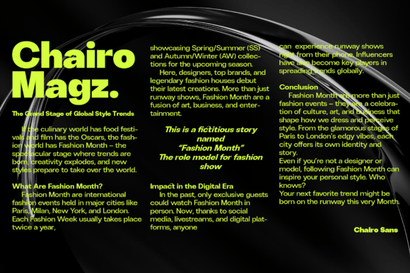 Chairo Sans Font - Preview 6