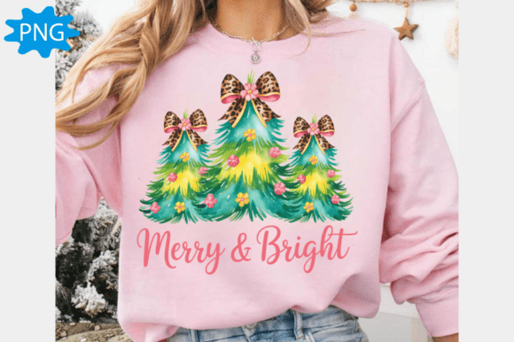 Colorful Coquette Christmas Tree PNG
